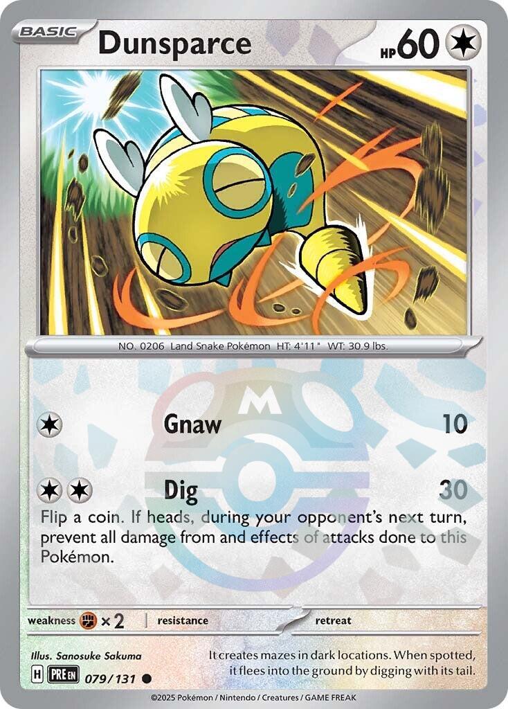 Dunsparce (079/131) (Master Ball Pattern) [Scarlet & Violet: Prismatic Evolutions] | Exor Games Bridgewater