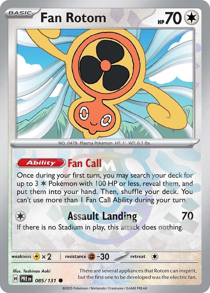 Fan Rotom (085/131) (Master Ball Pattern) [Scarlet & Violet: Prismatic Evolutions] | Exor Games Bridgewater