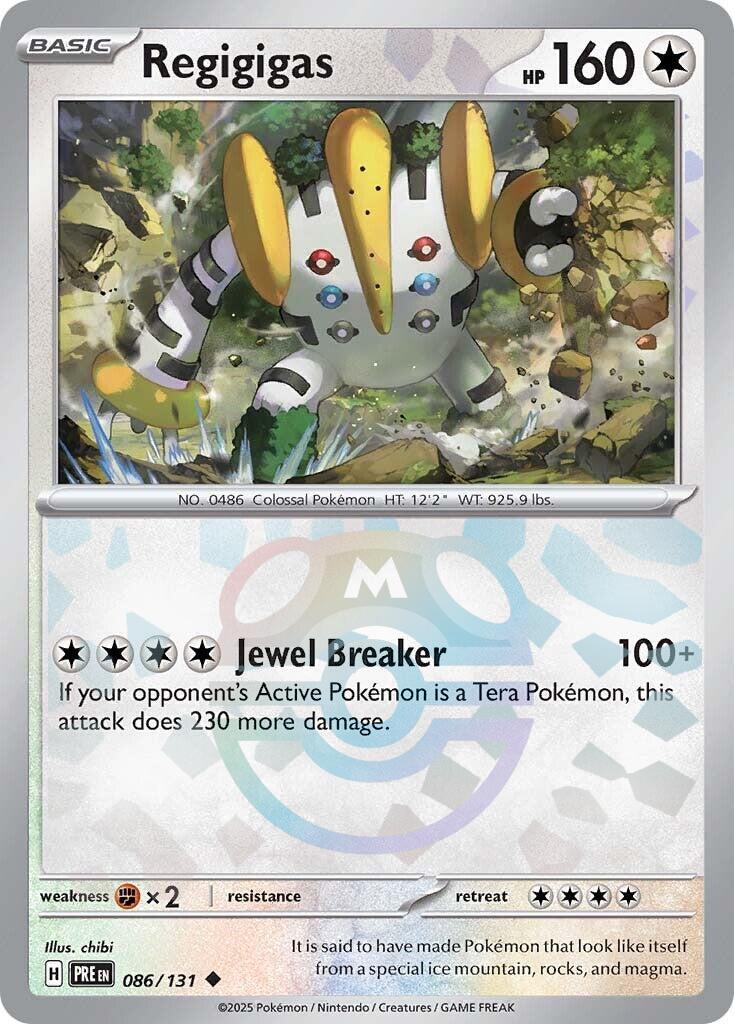 Regigigas (086/131) (Master Ball Pattern) [Scarlet & Violet: Prismatic Evolutions] | Exor Games Bridgewater