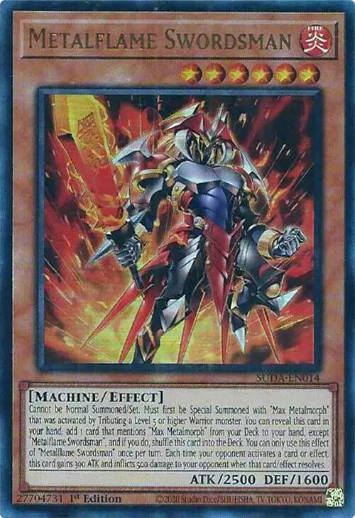 Metalflame Swordsman [SUDA-EN014] Ultra Rare | Exor Games Bridgewater