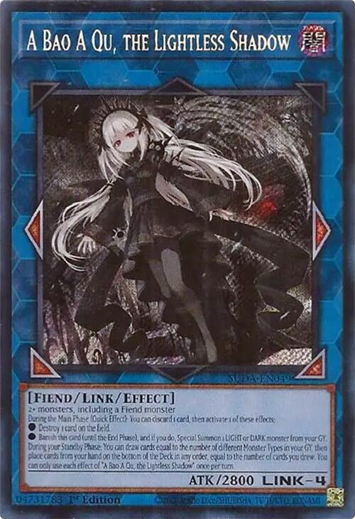 A Bao A Qu, the Lightless Shadow [SUDA-EN049] Secret Rare | Exor Games Bridgewater