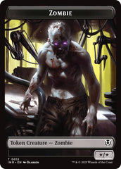 Zombie (0011) // Zombie (0012) Double-Sided Token [Innistrad Remastered Tokens] | Exor Games Bridgewater