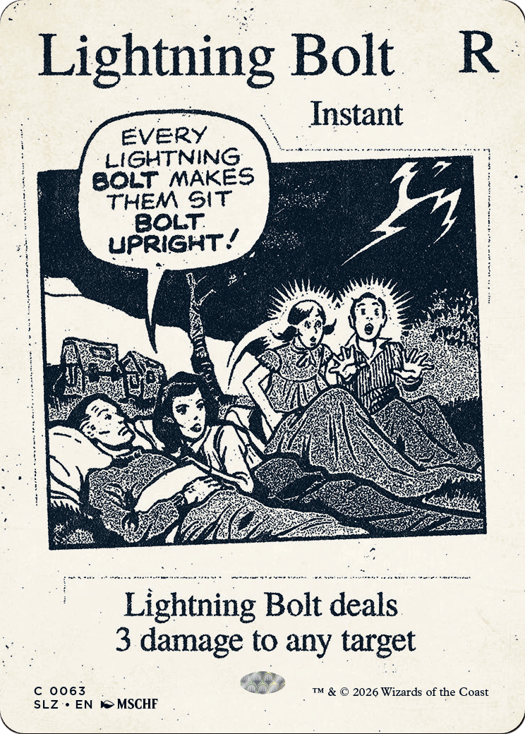 Lightning Bolt (0063) [Secret Lair x MSCHF: The Zeta Set] | Exor Games Bridgewater