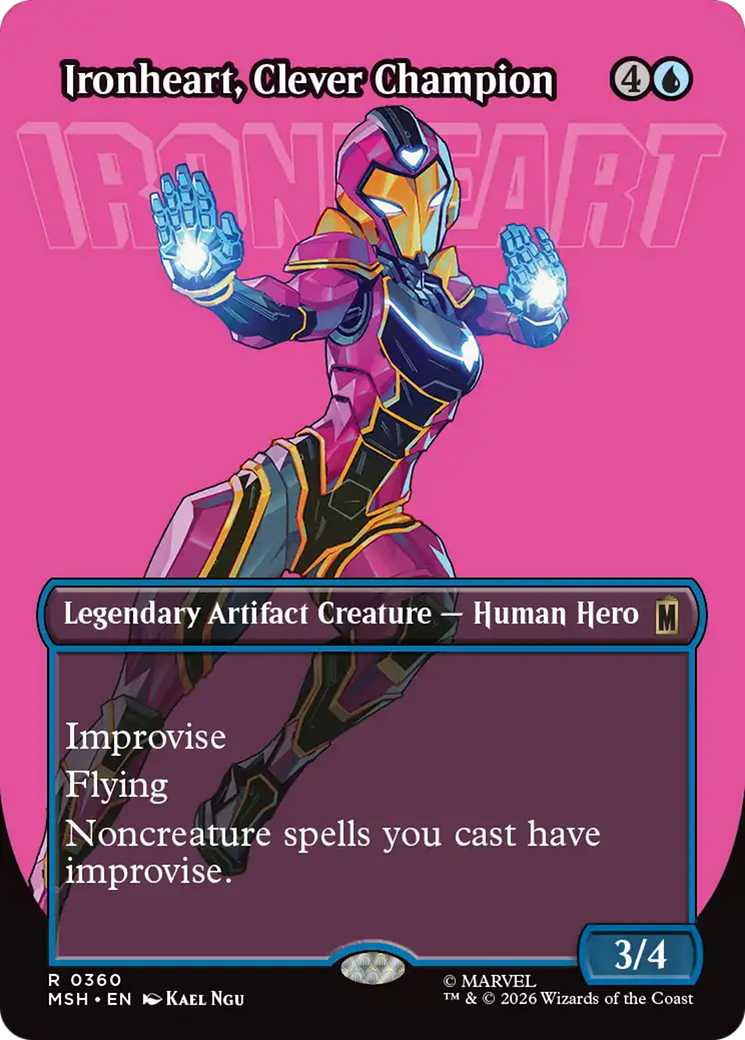 Ironheart, Clever Champion (Borderless) [Marvel Super Heroes] | Exor Games Bridgewater