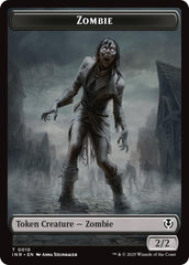 Zombie (0010) // Blood Double-Sided Token [Innistrad Remastered Tokens] | Exor Games Bridgewater