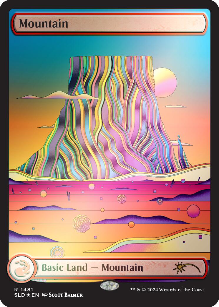Mountain (1481) (Rainbow Foil) [Secret Lair Drop Series] | Exor Games Bridgewater