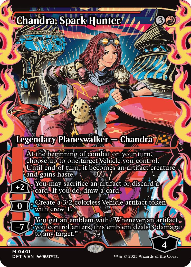 Chandra, Spark Hunter (Showcase) (Japanese) [Aetherdrift] | Exor Games Bridgewater
