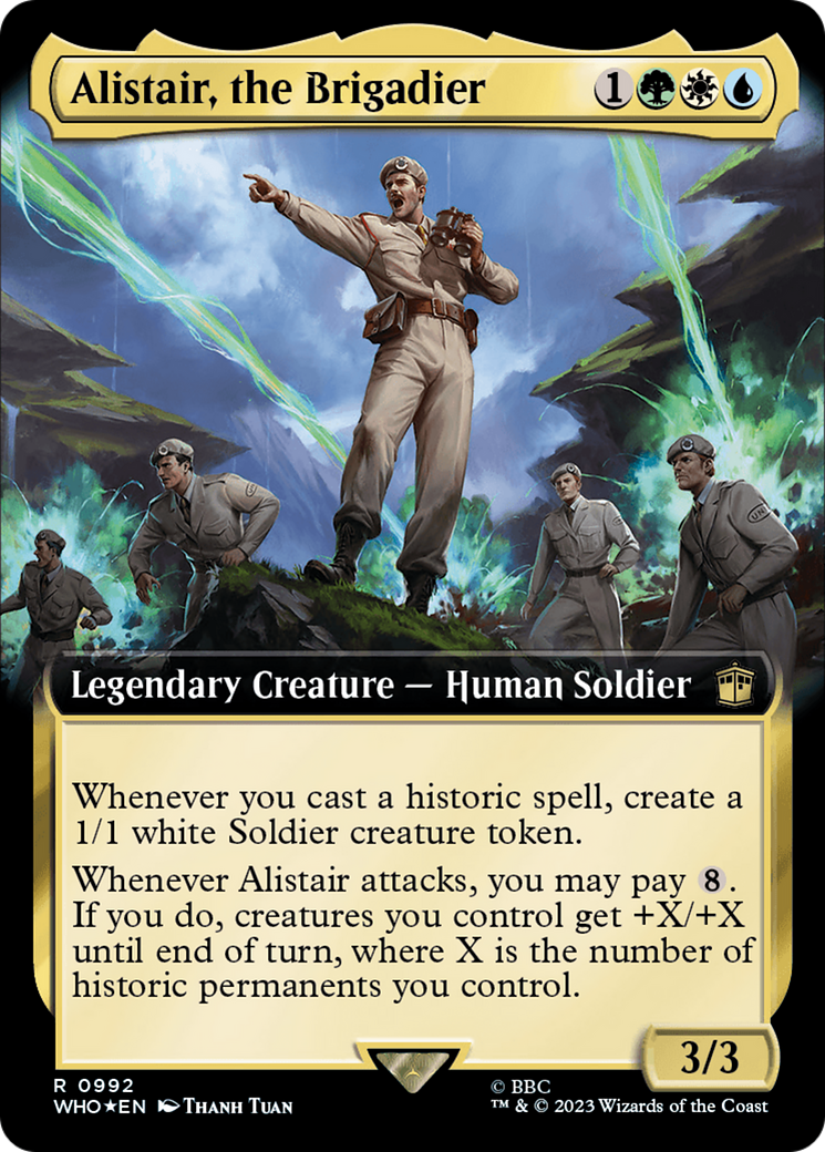 Alistair, the Brigadier (Extended Art) (Surge Foil) [Doctor Who] | Exor Games Bridgewater