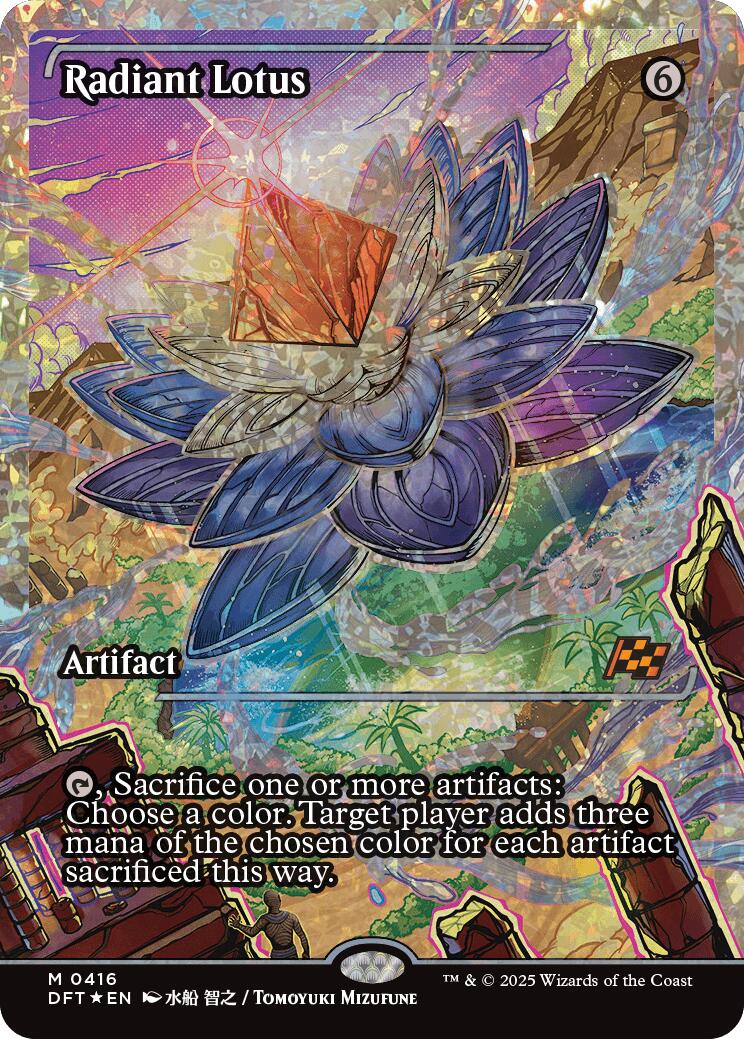 Radiant Lotus (Showcase Fracture Foil) (Japanese) [Aetherdrift] | Exor Games Bridgewater
