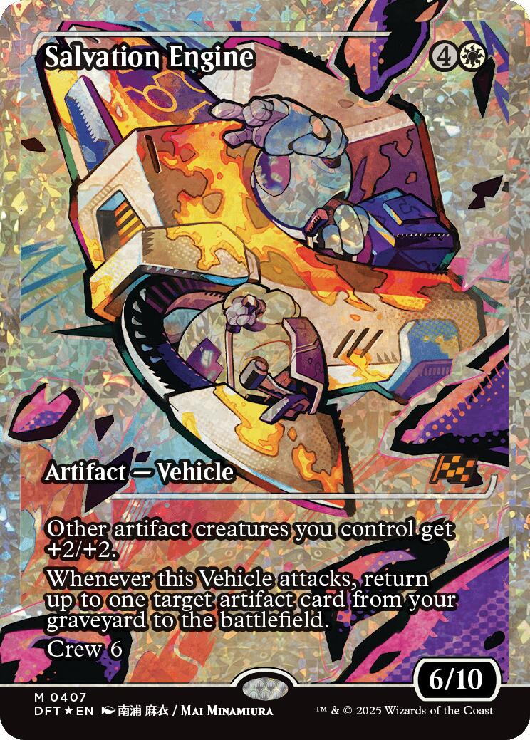 Salvation Engine (Showcase Fracture Foil) (Japanese) [Aetherdrift] | Exor Games Bridgewater