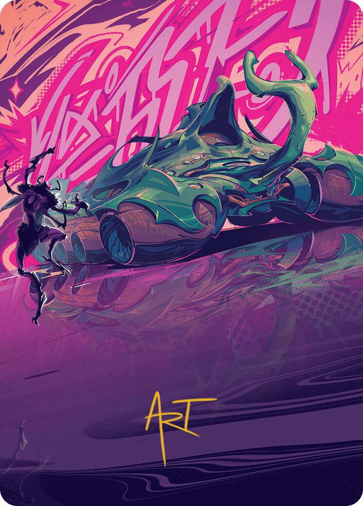 Earthrumbler Art Card (Gold-Stamped Signature) [Aetherdrift Art Series] | Exor Games Bridgewater