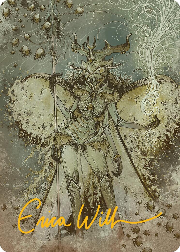 Aatchik, Emerald Radian Art Card (6/54) (Gold-Stamped Signature) [Aetherdrift Art Series] | Exor Games Bridgewater