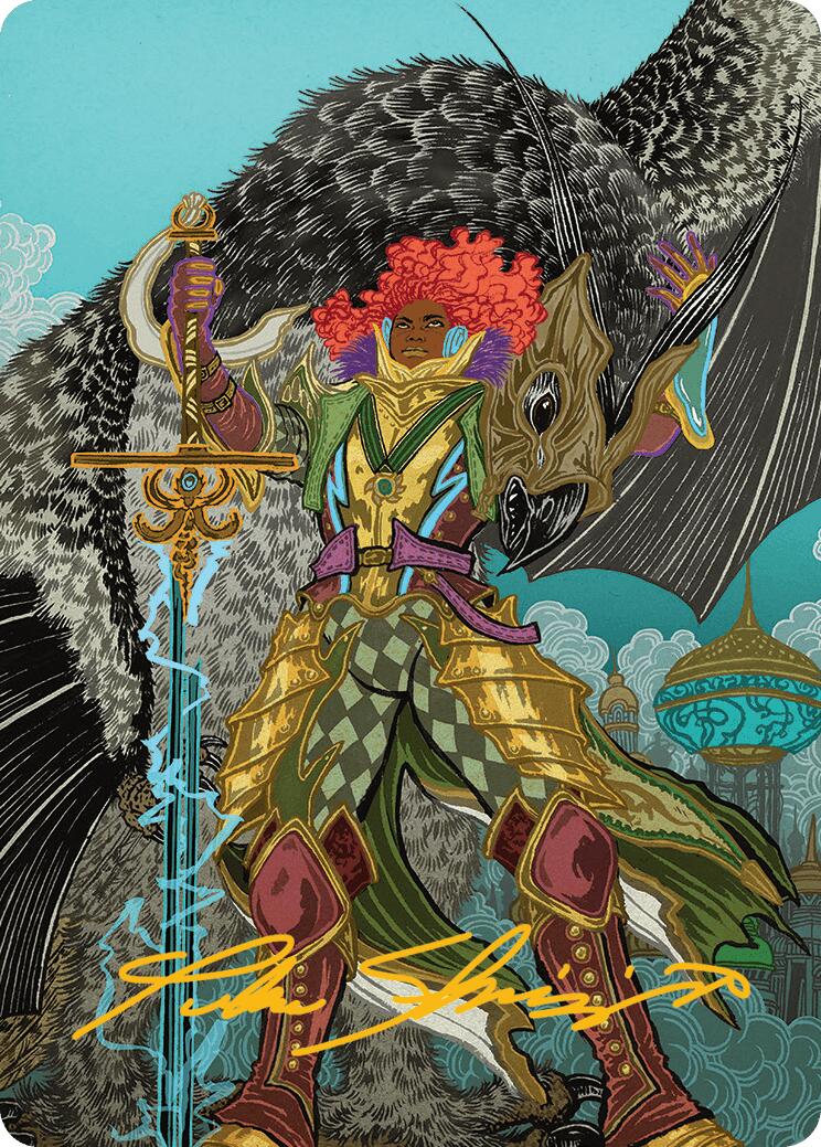Caradora, Heart of Alacria Art Card (3/54) (Gold-Stamped Signature) [Aetherdrift Art Series] | Exor Games Bridgewater