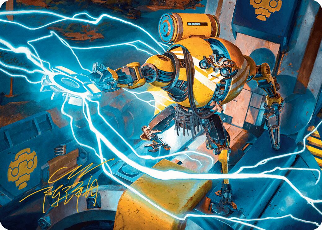 Mendicant Core, Guidelight Art Card (12/54) (Gold-Stamped Signature) [Aetherdrift Art Series] | Exor Games Bridgewater