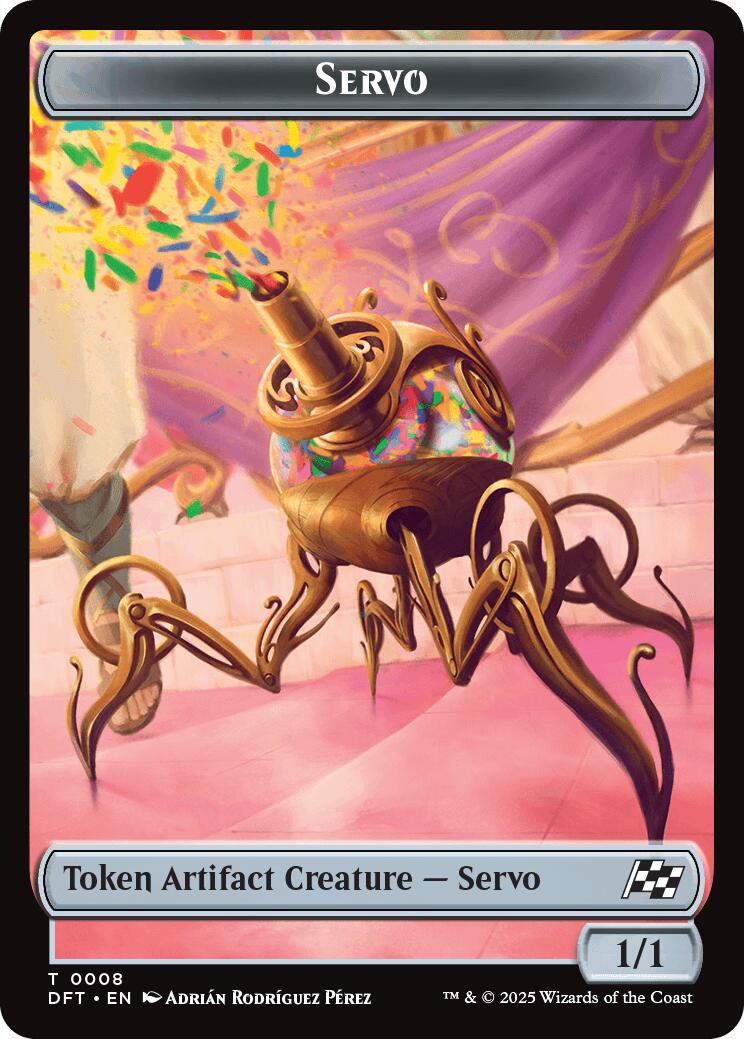 Servo // Thopter (0009) Double-Sided Token [Aetherdrift Tokens] | Exor Games Bridgewater