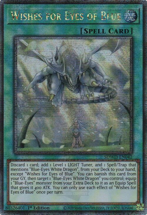 Wishes for Eyes of Blue (Quarter Century Secret Rare) [SDWD-EN042] Quarter Century Secret Rare | Exor Games Bridgewater