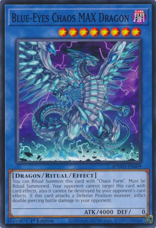 Blue-Eyes Chaos MAX Dragon [SDWD-EN009] Common | Exor Games Bridgewater