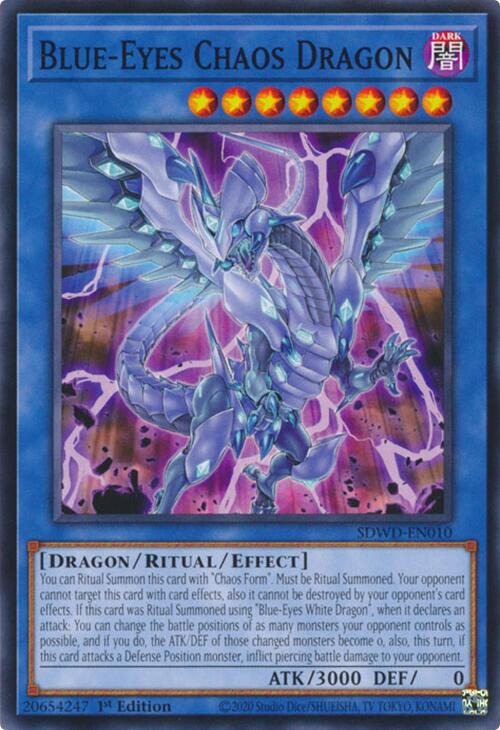 Blue-Eyes Chaos Dragon [SDWD-EN010] Common | Exor Games Bridgewater