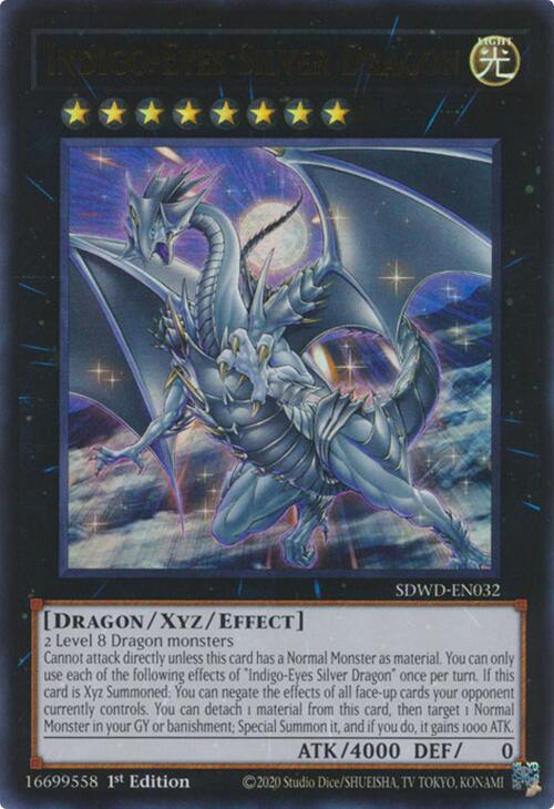 Indigo-Eyes Silver Dragon [SDWD-EN032] Ultra Rare | Exor Games Bridgewater