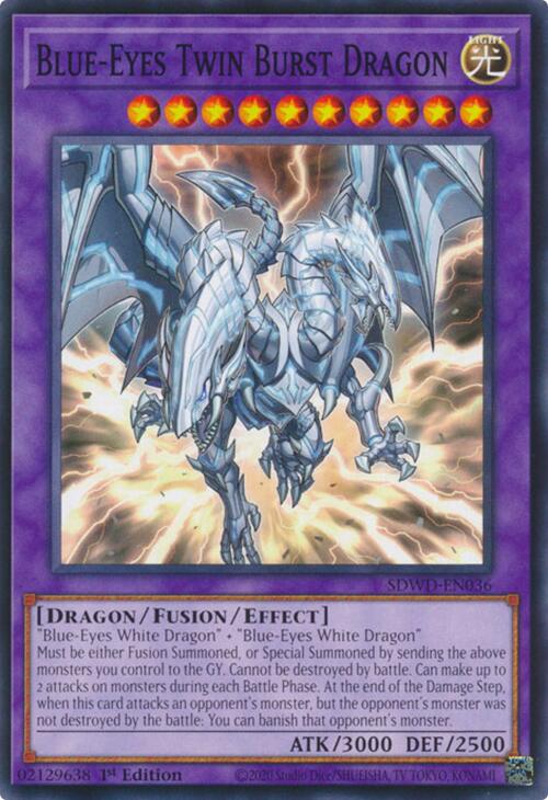 Blue-Eyes Twin Burst Dragon [SDWD-EN036] Common | Exor Games Bridgewater
