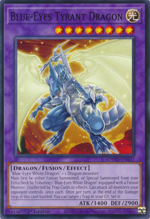 Blue-Eyes Tyrant Dragon [SDWD-EN037] Common | Exor Games Bridgewater