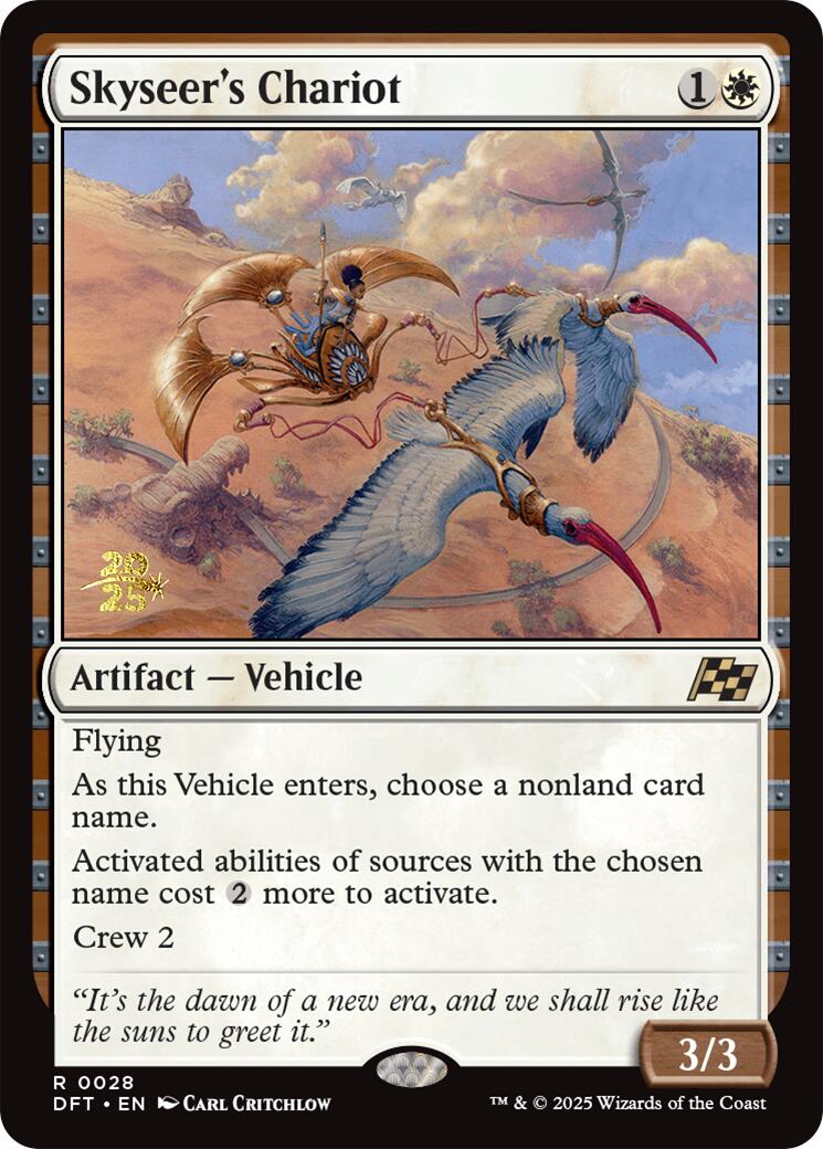 Skyseer's Chariot [Aetherdrift Prerelease Promos] | Exor Games Bridgewater