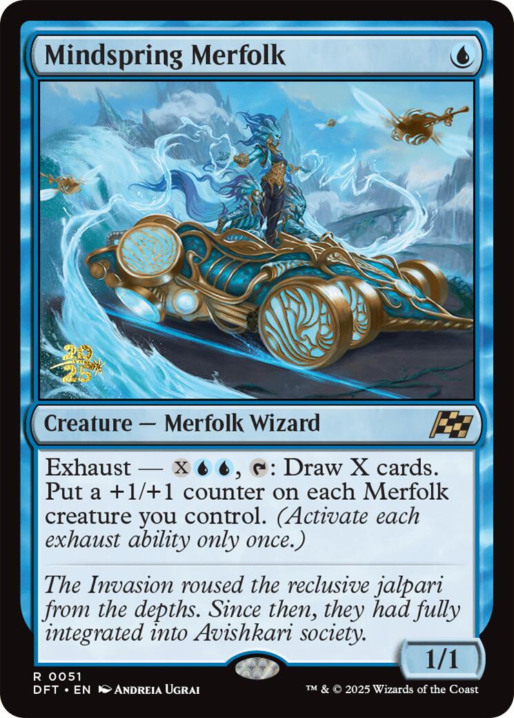 Mindspring Merfolk [Aetherdrift Prerelease Promos] | Exor Games Bridgewater