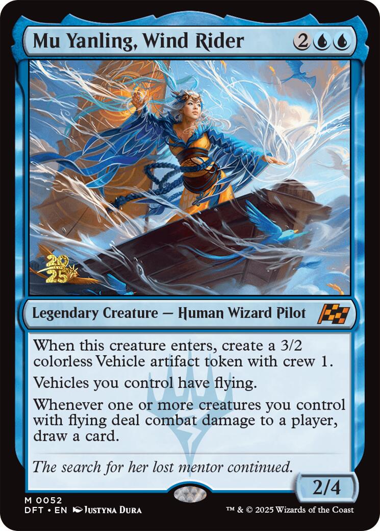 Mu Yanling, Wind Rider [Aetherdrift Prerelease Promos] | Exor Games Bridgewater