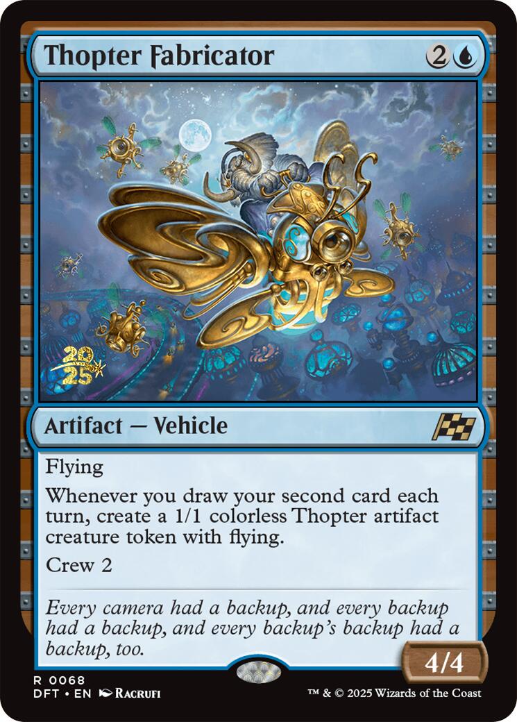 Thopter Fabricator [Aetherdrift Prerelease Promos] | Exor Games Bridgewater