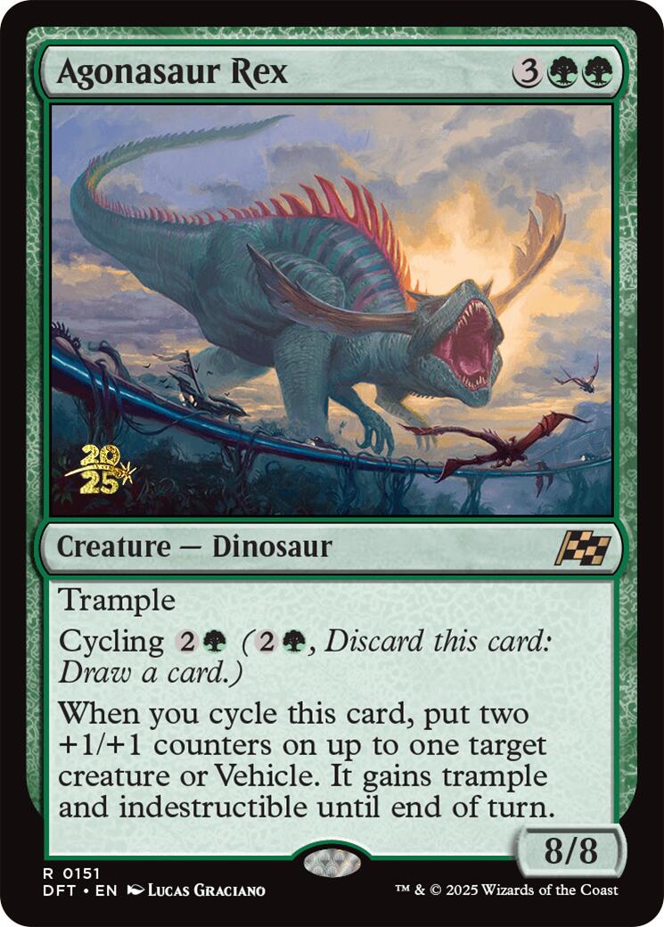 Agonasaur Rex [Aetherdrift Prerelease Promos] | Exor Games Bridgewater