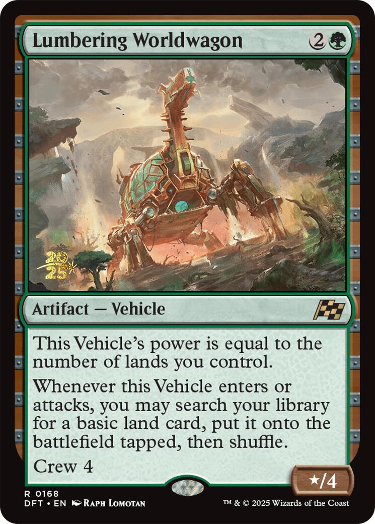 Lumbering Worldwagon [Aetherdrift Prerelease Promos] | Exor Games Bridgewater