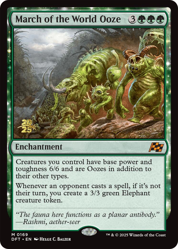 March of the World Ooze [Aetherdrift Prerelease Promos] | Exor Games Bridgewater