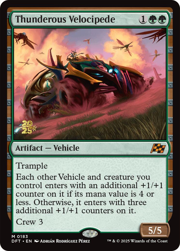Thunderous Velocipede [Aetherdrift Prerelease Promos] | Exor Games Bridgewater