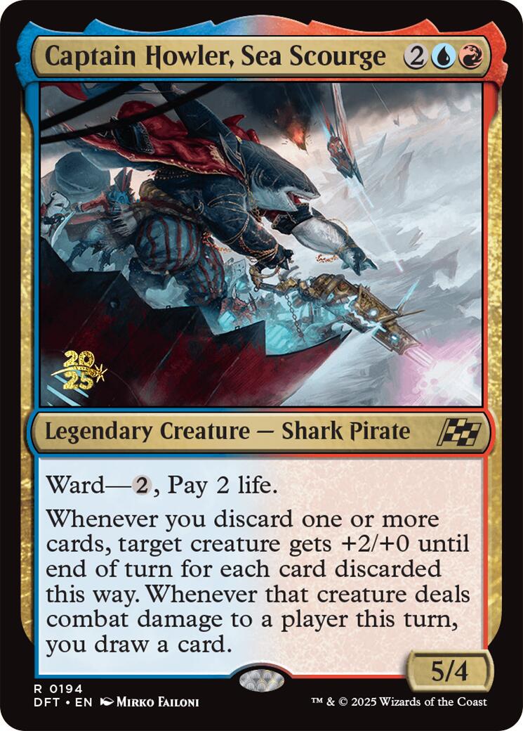 Captain Howler, Sea Scourge [Aetherdrift Prerelease Promos] | Exor Games Bridgewater