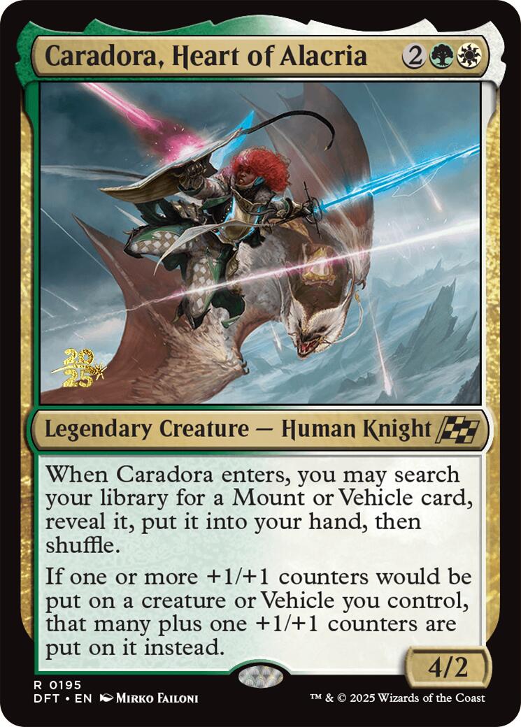 Caradora, Heart of Alacria [Aetherdrift Prerelease Promos] | Exor Games Bridgewater