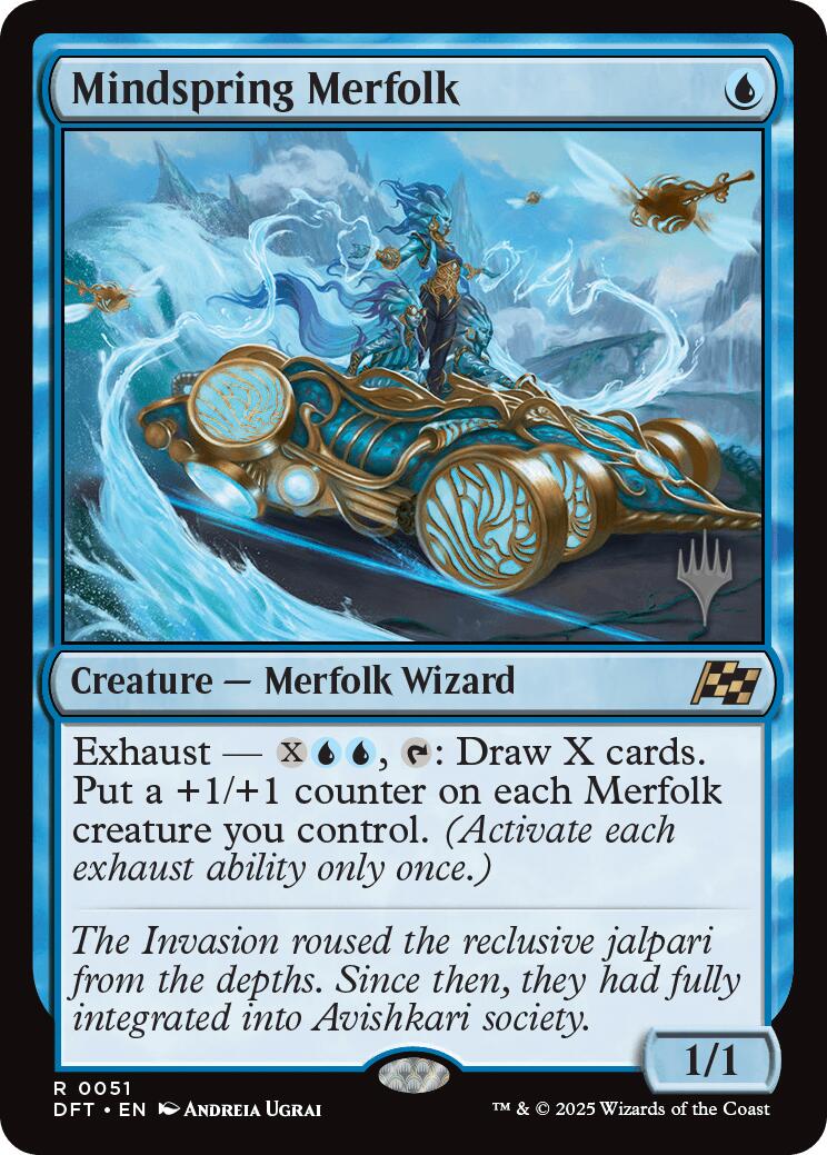 Mindspring Merfolk (Promo Pack) [Aetherdrift Promos] | Exor Games Bridgewater