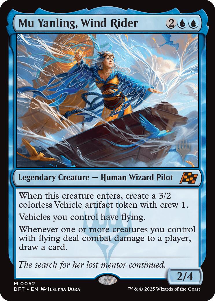 Mu Yanling, Wind Rider (Promo Pack) [Aetherdrift Promos] | Exor Games Bridgewater