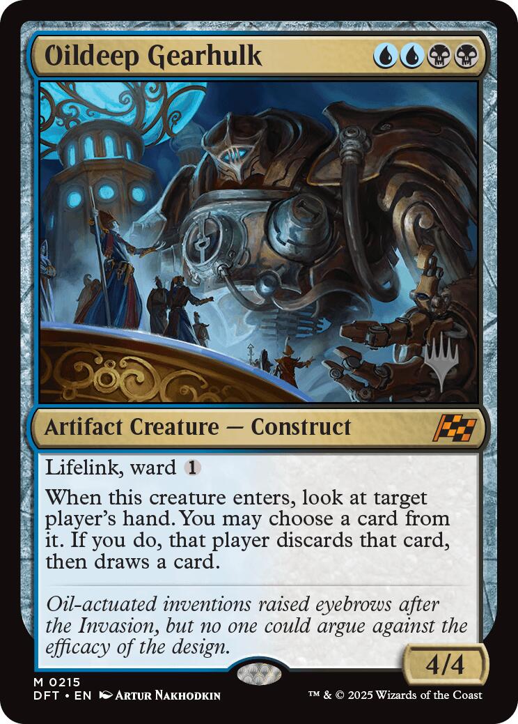 Oildeep Gearhulk (Promo Pack) [Aetherdrift Promos] | Exor Games Bridgewater