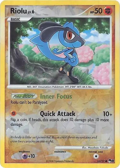 Riolu (016/017) (Cracked Ice Holo) [Miscellaneous Cards] | Exor Games Bridgewater