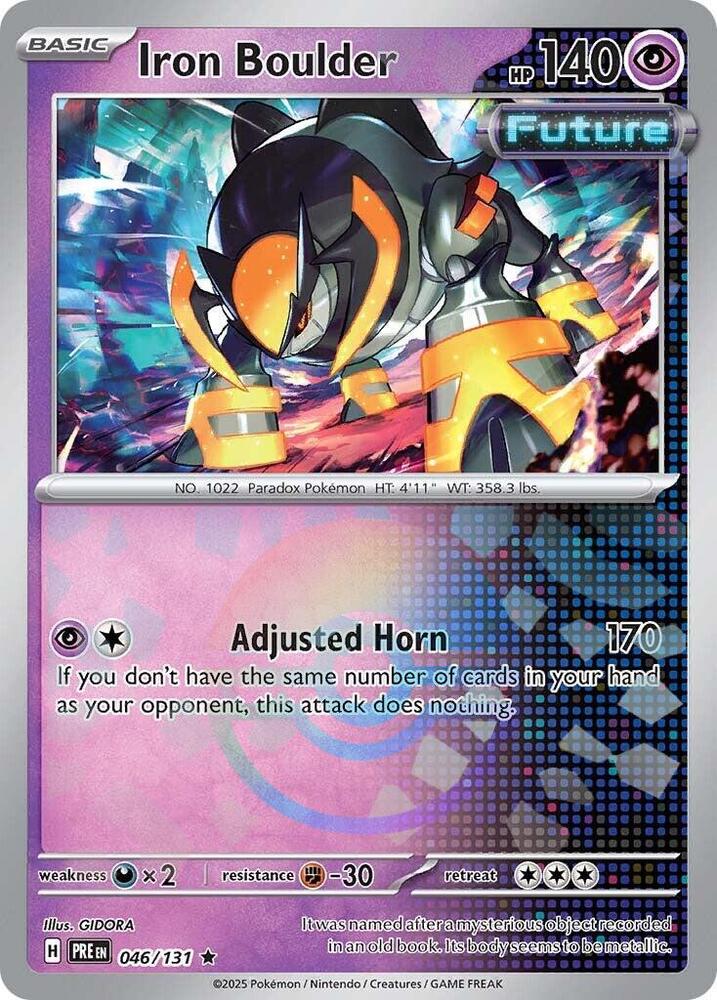 Iron Boulder (046/131) (Poke Ball Pattern) [Scarlet & Violet: Prismatic Evolutions] | Exor Games Bridgewater