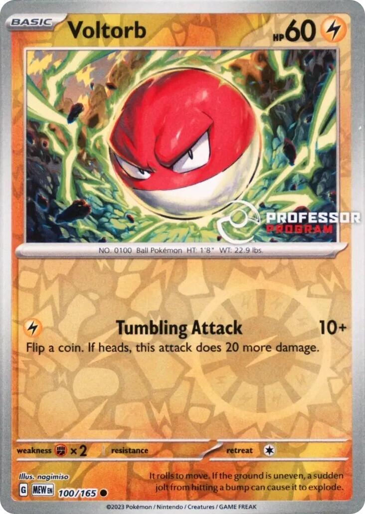 Voltorb (100/165) [Professor Program Promos] | Exor Games Bridgewater