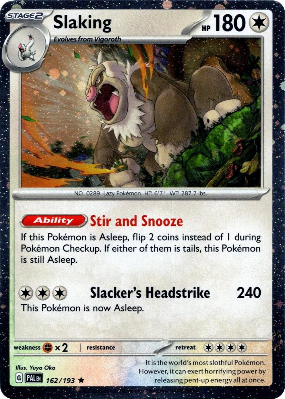 Slaking (162/193) (Cosmos Holo) [Scarlet & Violet: Paldea Evolved] | Exor Games Bridgewater