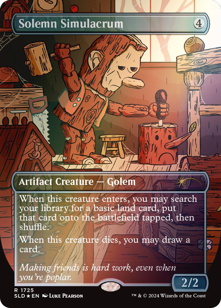 Solemn Simulacrum (1725) (Rainbow Foil) [Secret Lair Drop Series] | Exor Games Bridgewater