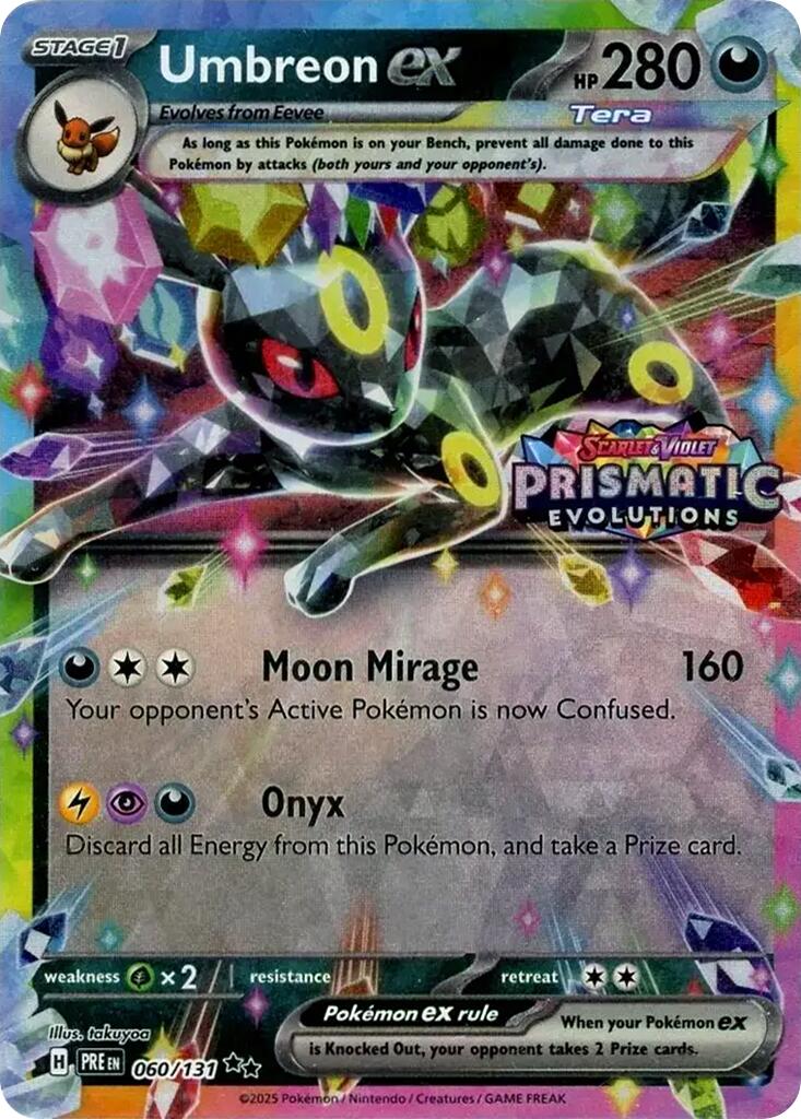 Umbreon ex (060/131) (Prismatic Evolutions Stamp) [Scarlet & Violet: Prismatic Evolutions] | Exor Games Bridgewater