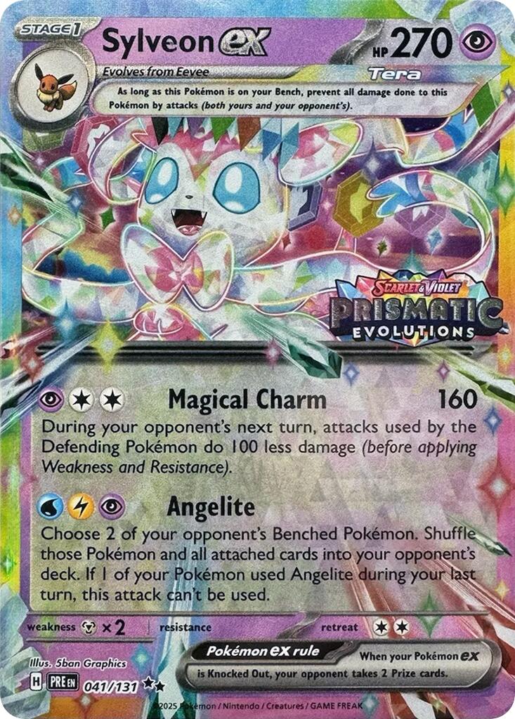 Sylveon ex (041/131) (Prismatic Evolutions Stamp) [Scarlet & Violet: Prismatic Evolutions] | Exor Games Bridgewater