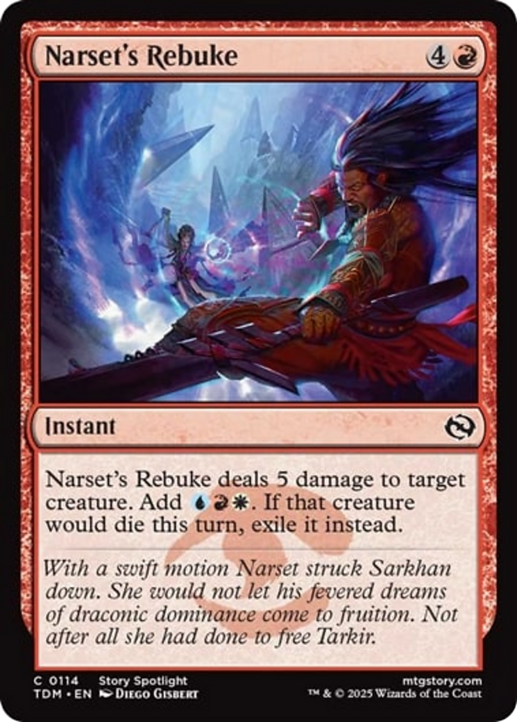 Narset's Rebuke [Tarkir: Dragonstorm] | Exor Games Bridgewater