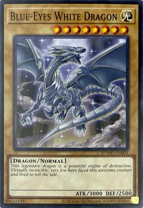 Blue-Eyes White Dragon (Unlimited Misprint) [SDWD-EN003] Common | Exor Games Bridgewater
