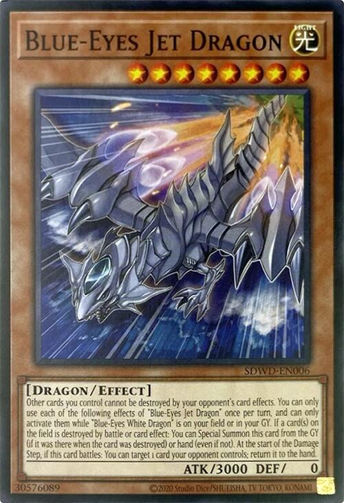 Blue-Eyes Jet Dragon (Unlimited Misprint) [SDWD-EN006] Common | Exor Games Bridgewater