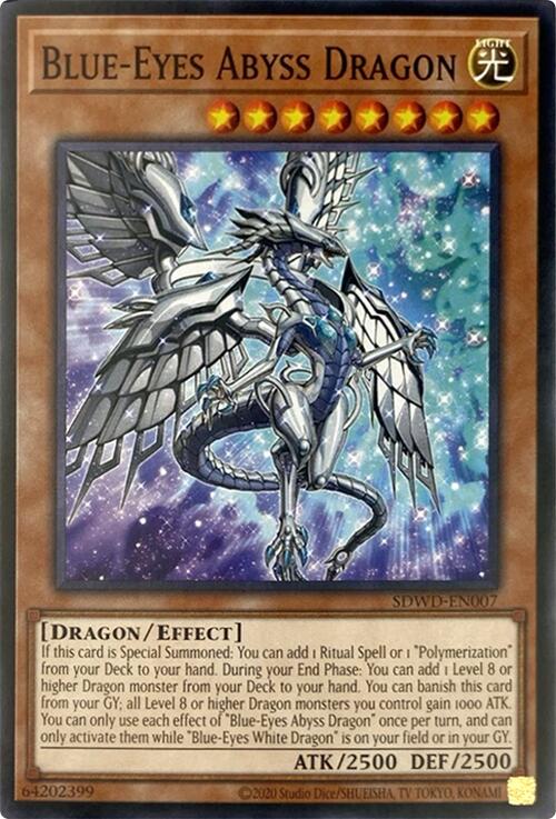 Blue-Eyes Abyss Dragon (Unlimited Misprint) [SDWD-EN007] Common | Exor Games Bridgewater