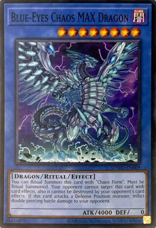 Blue-Eyes Chaos MAX Dragon (Unlimited Misprint) [SDWD-EN009] Common | Exor Games Bridgewater